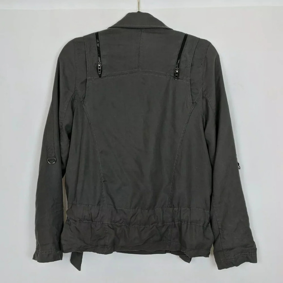 BLANKNYC Knit Moto Drape Cowl Zip Up Jacket Zipper - Picture 3 of 7